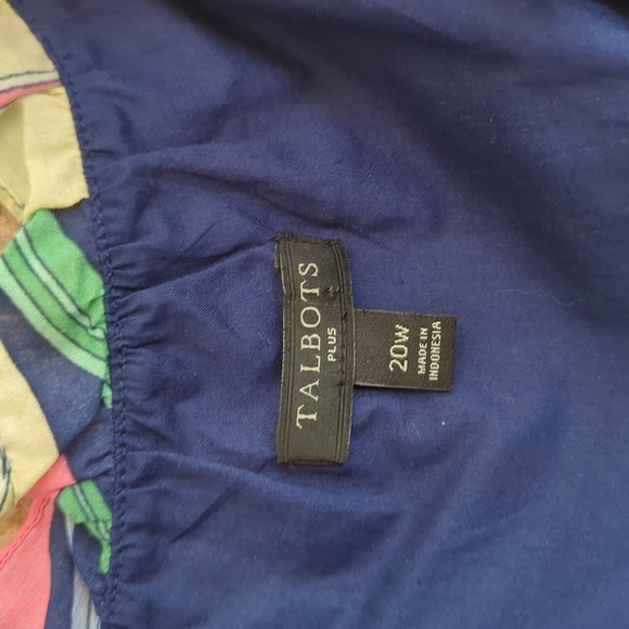 talbots voile hibiscus maxi dress - Picture 6 of 14